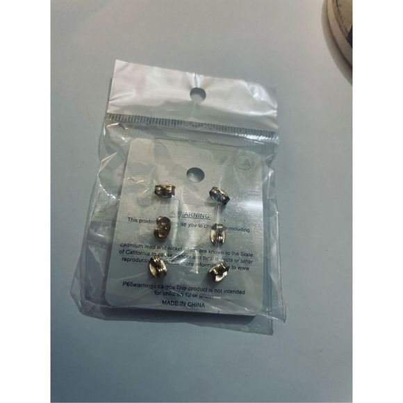 3 GOLD KITTY EARRINGS - Picture 4 of 4